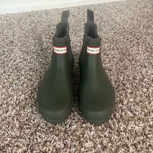 Hunter Dark Green Chelsea Waterproof Boots